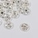 Decor for creativity Metal "Chinese Coin" silver 1x1 cm
