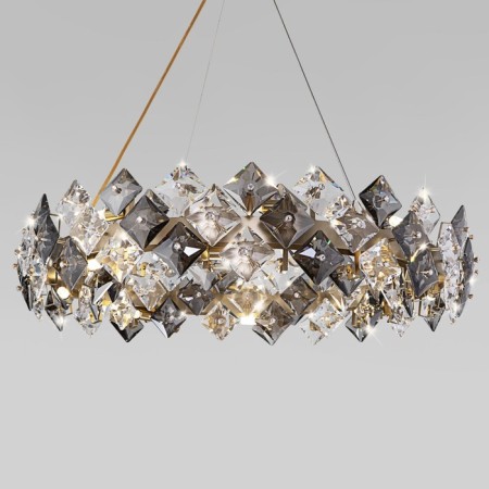 Suspended Bogate’s Rubis 371, G9, 16x40W, 800x800 mm, gold gold-2