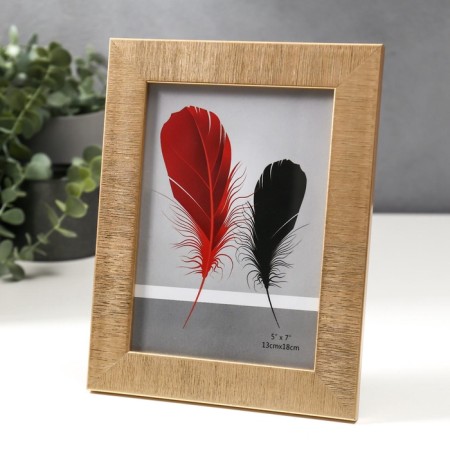 Photo frame plastic 13x18 cm "Sandless threads" gold 22x17 cm-2