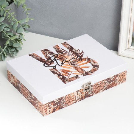 Casket tree "Snake leather" to leatherette 5.5x24x17 cm