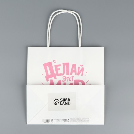 Gift package, packaging, “Make this world is better”, 22 x 22 x 11 cm-3