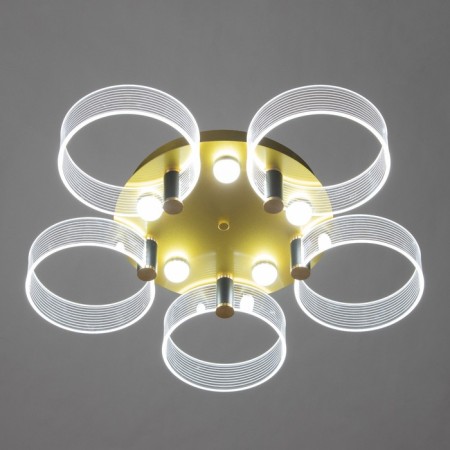 Kvorum chandelier LED 48W 3000-6000K gold 50x50x10cm-1
