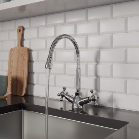 MILARDO DUPLEX DUPSB0FM05 kitchen mixer, pour 178 mm, flexible spout, chrome-2