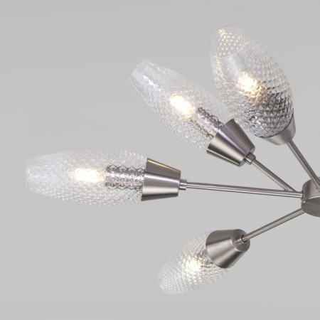 Ceiling chandelier with Thalia, 60W, E14, 85x85x55 cm-1