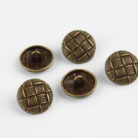 A set of metal buttons on the leg, d = 18 mm, 5 pcs, antique color-1
