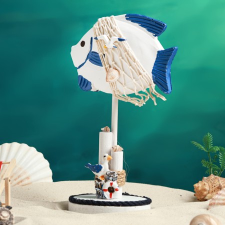 Figure on the stand "Fish in networks" 14x8x23cm-1