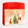 New Year. Bag-Korobok Gift New Year's "Beasts in the Forest", 23 x 16 x 11 cm.