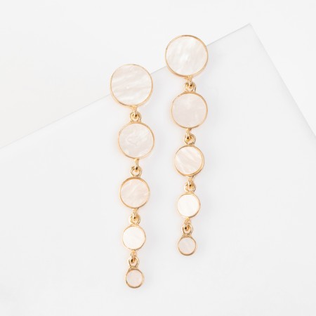 Earrings Assorted "Geometry" circles, color gold-1