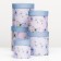 Set of round boxes 5V1 "butterflies", 25 × 25 –15 × 15 cm