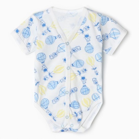 Body with a short sleeve "balloon", blue color, height 62 cm