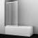 Shower curtain for the bath Wasserkraft Main 41S02-100 LM, 1000x1400 mm, sliding, matte