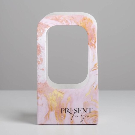 Box-Obel for Flowers "Marble", 17 × 12 × 32 cm-2