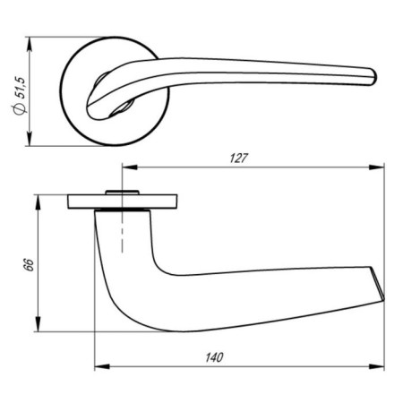 Separate handle Twin URS MWSC-33, Italian tie-1