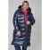 Female coat, size 68, dark blue color