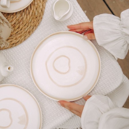 A set of plate plates SL Home "Gato", 2pcs, D = 20cm, 20x20x2 cm-7