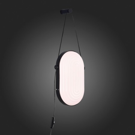 Sconces st. SL1302.401.01. Aire. 1x9 W, LED, 3000K, 720 LM, 19x32 cm, black color-4