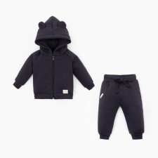 Costume: sweatshirt and pants crumb I, Basic Line, height 68-74 cm, dark gray