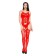 Erotic linen, overalls with a pattern, mesh, size OS, red