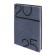 Dated 2025 diary, Escalada, A6+ 176 sheets, soft cover, artificial leather, pancake embossing, tinted block 70 g/m2, gray