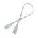 Connective wire for lamps, connector l/n, 30 cm, white