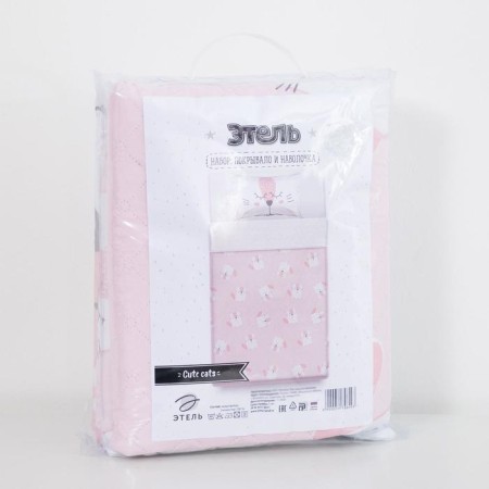 Baby Cover and pillowcase Ethel 1.5 joint venture "Cute cats", 145x210 ± 5 cm, 40x60 cm, microfiber-4