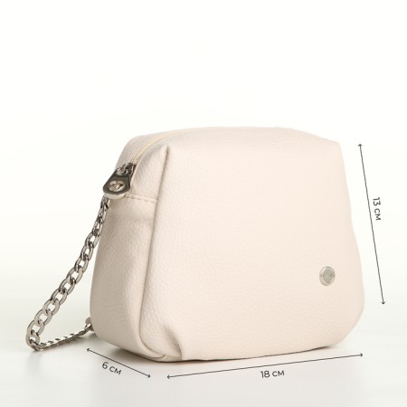 Women's bag with lightning, beige color-2
