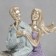 Polystone souvenir "Lovers on benches" 22.5x19x11 cm