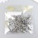 Beads for creativity plastic "Russian letters on the cube" Silver set 20 grams 0.6x0.6 cm