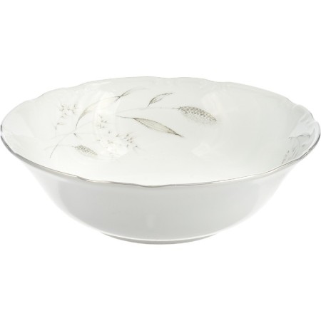 Constance salad bowl, decor "Silver ears, platinum layering", 25 cm