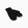Women's mittens minku, black color, 22 cm