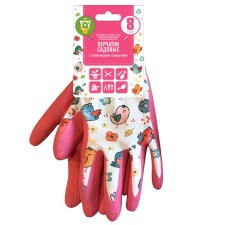 Garden gloves, polymer coating, 