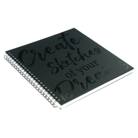 Sketchpad 210 x 210 mm, 40 sheets on the crest "Girl", solid cover, matte lamination, selective UV-LK, OFSET block 160 g/m2-2