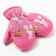 Baby mittens, fuchsia color, size 15 (7-8 years)