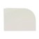 Hilton left corner cabinet, snow-white color