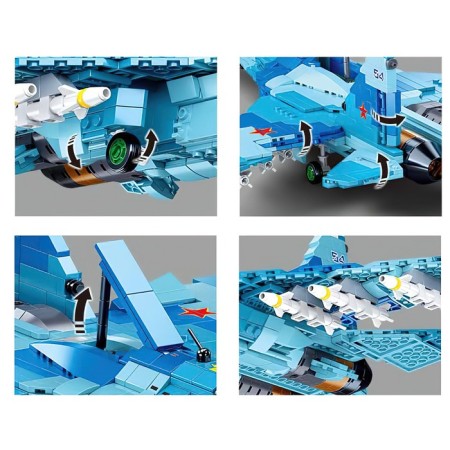 Designer "Model. Supersonic fighter ", 1040 parts-3