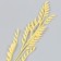 Decor for the creativity "Kolos wheat" green 28 cm