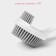 Meli shade brush, bamboo handle, double -sided, TPR pile 1.8 cm, 5 × 26.5 cm