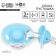 Object-dummy classic, silicone, +3 months, with a cap, mix for a boy M&B
