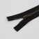 Metal zipper, No. 4, non -proceeding, automatic lock, 14 cm, black color/antique
