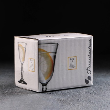 Set of glass glasses Retro, 50 ml, 6 pcs-3