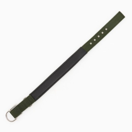 Collar "Comfort" Combined (polyester, art. Leather), 70 x 4 cm, Osh 48-58 cm, dark green-4