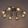 Teresa chandelier 8x40W E27 chrome, black chrome 74x74x22cm