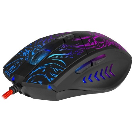 Mouse Defender Titan GM-650L, wired, game, optical, backlight, 7200DPI, black-7