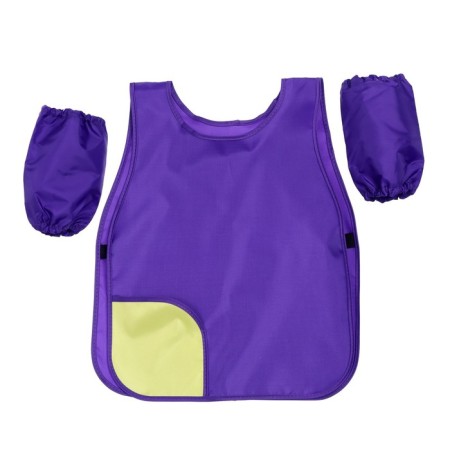Apron for labor (cape) + sleevens, 475 x 410/190 x 135 mm, (height 104-128), fn 2, purple, 9221