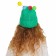 Carnival hat "Eye-player" with horns of pr 56-58, green color