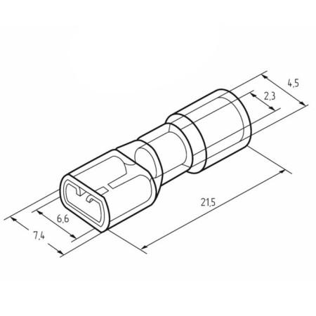 Klem is completely insulated RPPI-M 2.5- (6.3)/RPIMP 2-250 Nest 6.6 mm 1.5-2.5 mm² rexant-3