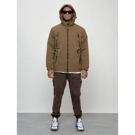 Male spring jacket, size 50, brown color-14