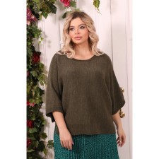Female jumper, size 60, khaki color