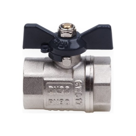 Ballic Aqualink, PN 50 tap, inner/internal thread 1 ", butterfly, nickel.-2