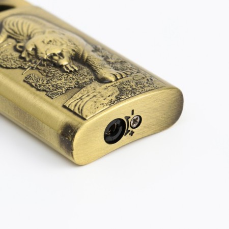 Gas lighter "Tiger", Piezo, 1 x 3.4 x 6.5 cm-3